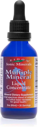 Eidon - Suplemento de minerales múltiples, minerales para agua, vitaminas líquidas, totalmente naturales, biodisponible, iónico, vegano, sin gluten,