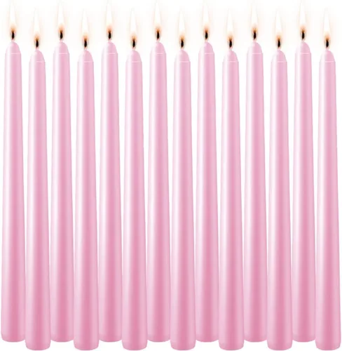 Miniatura 15 de WPONSZU Juego de velas cónicas en espiral negras de 10 pulgadas, paquete de 12 velas sin perfume sin goteo para Halloween, cena, fiesta, cumpleaños