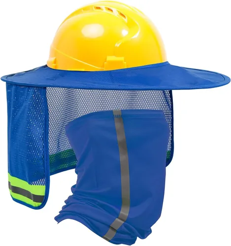 Miniatura 13 de TCCFCCT Protector Solar de Ala Completa con Malla para el Cuello, Visera Solar de Alta Visibilidad con Protección para el Cuello y Bandana Diadema