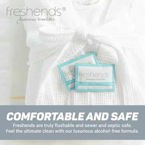 Miniatura 10 de Freshends Toallitas desechables desechables envueltas individualmente, paquete de 100 toallas de lujo, artículos esenciales de baño de invitados