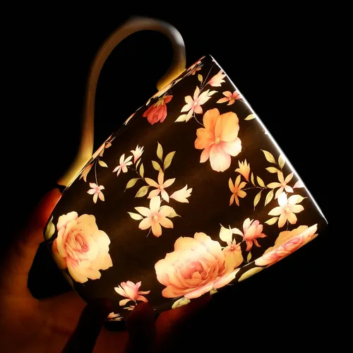 Miniatura 3 de Tazas de café de porcelana de hueso de 14 onzas para mujer, taza de café floral, tazas de té, tazas de café novedosas, regalo para mujeres, madres