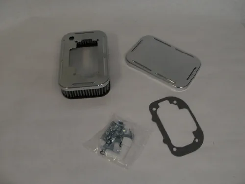 FILTRO DE AIRE CROMADO WEBER DGV, DGEV 1 3/4" ALTO 99217.331G