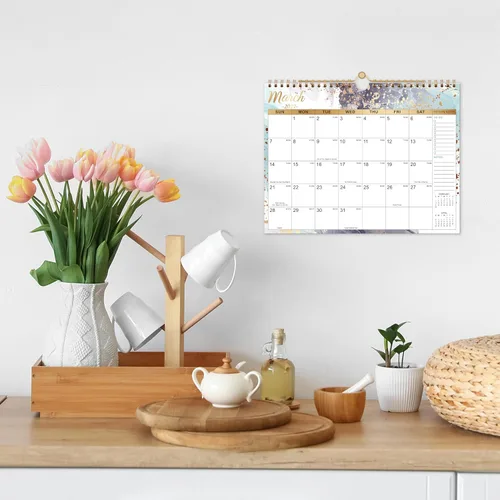 Miniatura 6 de Calendario 2026-2027 – Calendario de pared 2026-2027, de julio de 2026 a diciembre de 2027, 11 x 8.5 pulgadas, con papel grueso, fechas julianas