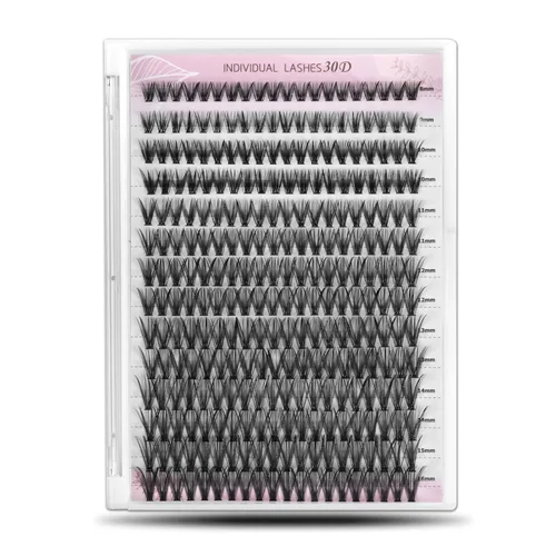 Miniatura 9 de Extensiones de pestañas postizas de 20D, pestañas individuales, 240 piezas, extensiones de pestañas individuales de 20D, volumen suave y ligero