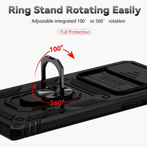 Miniatura 6 de Funda para Samsung Galaxy S10 con cubierta para lente de cámara, protector de pantalla HD, doble capa de grado militar, probada contra caídas