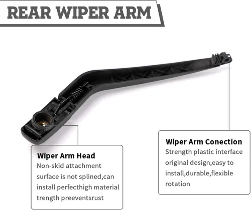 Miniatura 4 de Kit de brazo y cuchilla para limpiaparabrisas trasero, repuesto de ajuste exacto para Dodge Journey 2009-2020 Scion XB 2008-2015 XA 2004-2006 Toyota