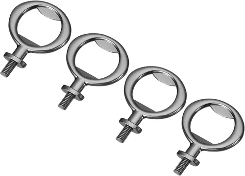 uxcell Abrebotellas, 4 piezas de 2.087 in – Abridor de cerveza con tornillo de aleación de zinc, kit de insertos planos roscados para boda, fiesta