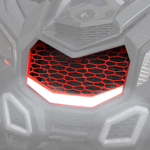 Miniatura 10 de A & UTV PRO X3 Parachoques delantero de malla, rejilla de malla frontal con barra de luces LED, protector de radiador para Can-Am Maverick X3 Max X