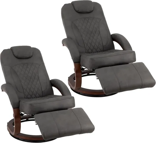 Miniatura 19 de RecPro Nash - Silla reclinable de 28 pulgadas, diseño moderno, muebles de caravana, base giratoria, silla reclinable (1 silla, masilla)