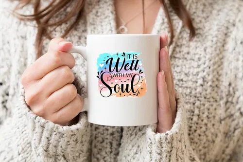 Miniatura 2 de It is Well with my Soul - Transferencia de sublimación lista para prensar, impresión de transferencia de sublimación, lista para usar, subdiseño