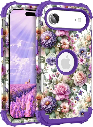 Miniatura 68 de Hocase Funda para iPhone SE 2022/2020, resistente a prueba de golpes, de plástico duro+goma de silicona, funda protectora híbrida para iPhone SE