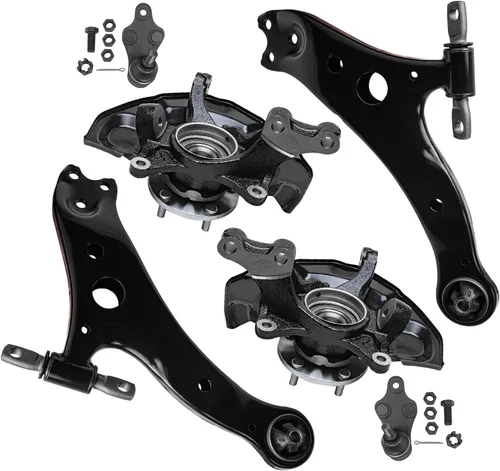 Miniatura 52 de Detroit Axle - Kit de brazos de control de extremo delantero 4WD para Ford 04-08 F-150, 06-08 Lincoln Mark LT, 4 extremos de barra de acoplamiento