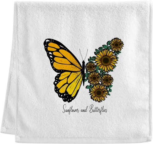 Miniatura 21 de Toallas de mano 100% algodón con patos salvajes blancos para decoración de baño, toallas de lavado suaves y absorbentes para cabello de cuerpo