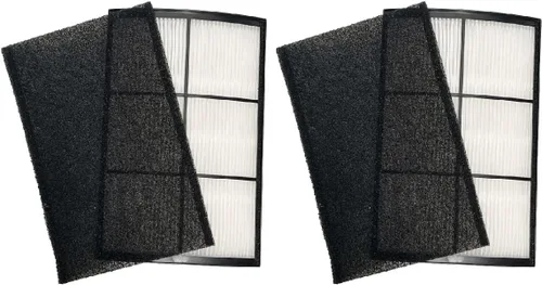 Miniatura 10 de Nispira PECOMFIL Breeze Filtro de repuesto para purificador de aire de mesa Purezone Breeze PECOMPAP 2 en 1 True HEPA carbón activado 1 paquete
