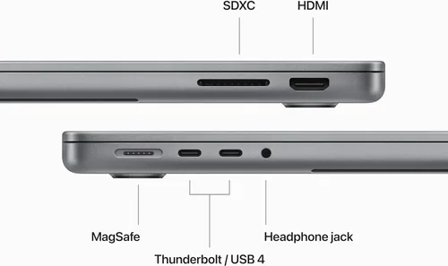 Miniatura 5 de Apple MacBook Pro 2023 con chip Apple M3 (14 pulgadas, 8 GB de RAM, SSD de 512 GB) Plata (renovado)