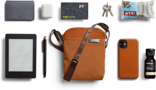 Miniatura 7 de Bellroy City Pouch (bolsa cruzada, lector electrónico o tableta pequeña, cartera, gafas de sol, teléfono), Bronce, Tamaño único