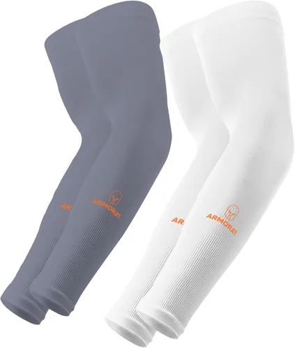 Miniatura 197 de ARMORAY - Mangas de brazo para hombres o mujeres; para cubrir tatuajes; de enfriamiento, para practicar deportes, básquetbol, golf, fútbol