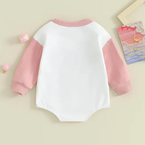 Miniatura 4 de Ropa de bebé recién nacida, ropa para niña con estampado de papi, sudadera bordada, mameluco de manga larga