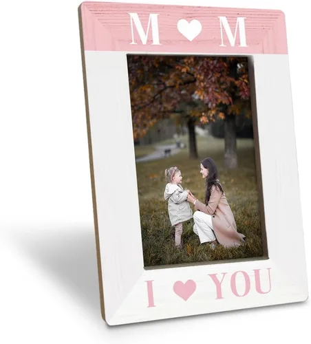 Miniatura 9 de Regalos para mamá de parte de hija e hijo, To My Mom Thank You For Being Such an Important Piece of My Life Love You Forever; marco de fotos