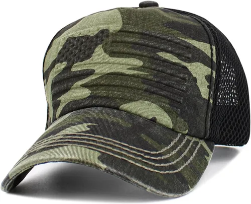 Miniatura 183 de KBETHOS Tactical Operator Collection USA Fishing Mesh Ballcap Flag Patch America Outdoors Trucker Baseball Cap