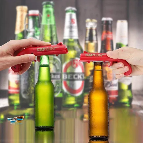 Miniatura 7 de Pistola de cerveza, divertido lanzador de botellas para juego creativo de beber, fiesta familiar, bar beber, barbacoa al aire libre, plástico