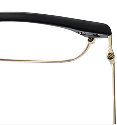 Miniatura 5 de Shiratori Gafas de lente transparente retro vintage con montura de cuerno de 1.693 in Marrón
