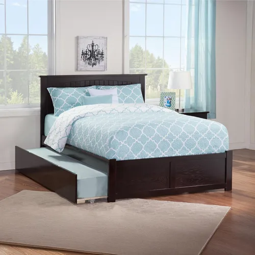 Miniatura 20 de AFI Nantucket - Cama de plataforma tamaño King con estribo y cama nido individual XL en color gris