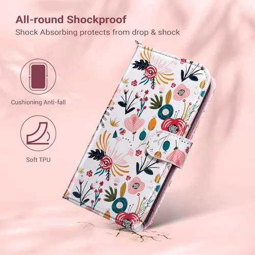 Miniatura 2 de ULAK Funda tipo cartera compatible con iPhone 13 para mujer, funda de piel PU premium con cierre tipo solapa con tarjetero y función de caballete