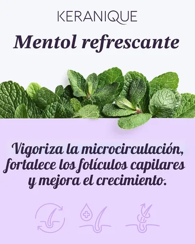 Miniatura 5 de Keranique Juego de champú y acondicionador voluminizador para reparación y crecimiento del cabello con biotina y queratina para mujeres, fórmula