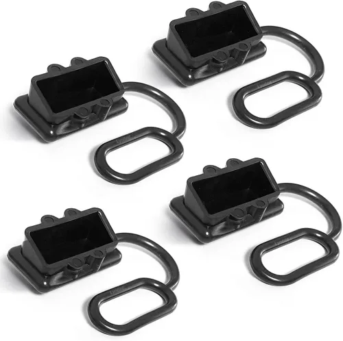 Miniatura 9 de Cubiertas de Conector Rápido de Batería Cubierta de Goma Antipolvo para Desconexión Rápida de Batería de 175 Amperios (2pcs, Negro)