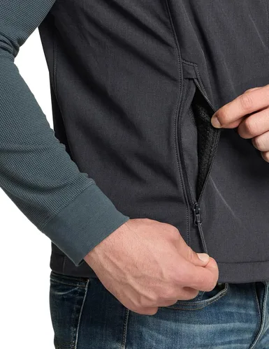 Miniatura 7 de TSLA - Chaleco Softshell sin mangas para hombre, chaleco cortavientos con cremallera completa, chaleco de senderismo, golf, viajes al aire libre.