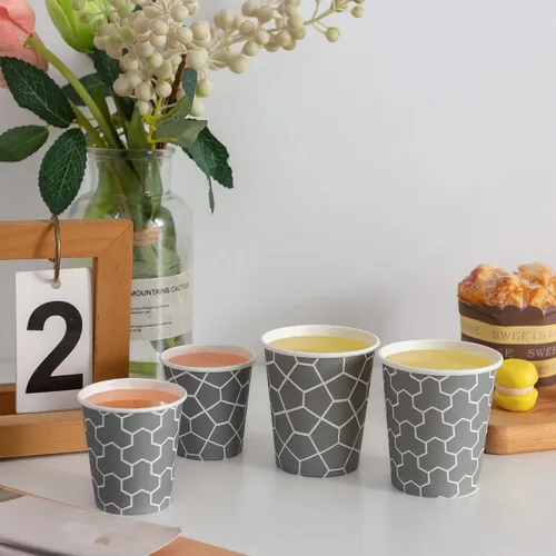 Miniatura 5 de Paquete de 600 vasos de papel de 3 onzas, vasos de baño pequeños desechables para enjuague bucal, mini vasos de papel para baño, fiesta, picnic