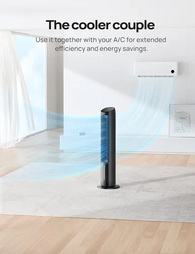 Miniatura 5 de Dreo Ventiladores de Aire Acondicionado Portátiles, Ventiladores de Pie de 40" que Soplan Aire Frío, AC Portátil, Enfriador de Aire Evaporativo