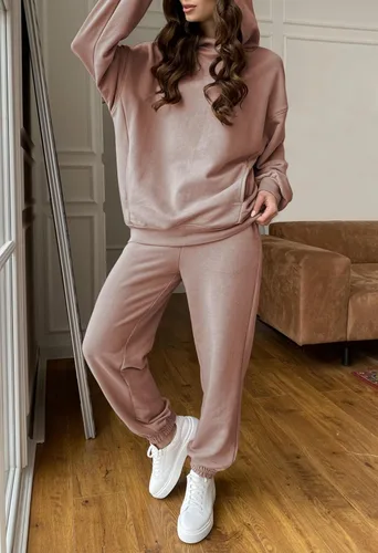 Miniatura 3 de Fixmatti Sudaderas con capucha para mujer, sudadera de manga larga, pantalón deportivo, 2 piezas