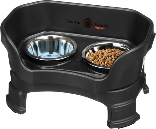 Miniatura 29 de Neater Feeder Deluxe - Tazones elevados para perros grandes a prueba de desorden – Fabricado en Estados Unidos – Soporte elevado para comida