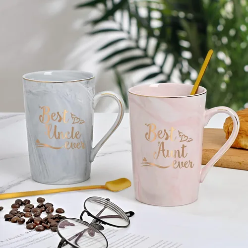 Miniatura 3 de Cabtnca Regalo para Tía y Tío, Mejor Taza de Tía y Tío de la Historia, Regalo de Cumpleaños Navidad Día de la Madre Día del Padre para Tías y Tíos