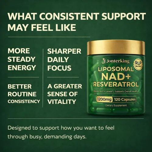 Miniatura 6 de Suplemento NAD+, 1200 mg 120 cápsulas de ribósido de nicotinamida con resveratro, aumenta los niveles de NAD+, energía celular y apoyo al