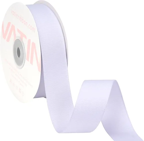 Miniatura 216 de Vatin - Rollo de cinta de grogrén, rollos de 25-50 yardas, perfecto para decoración de bodas, coronas, baby showers, envolturas de paquete de regalo