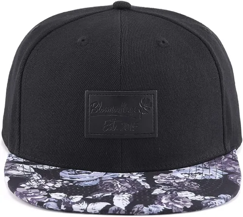 Miniatura 2 de Sombrero Snapback Floral Parche Negro por BloomTan), Negro