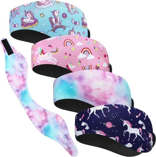 Miniatura 9 de 4 diademas de natación para natación, banda ajustable para la oreja para mantener el agua fuera, protección para los oídos para niños y adultos