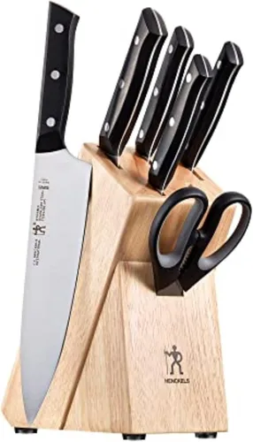 Miniatura 12 de HENCKELS Dynamic Razor-Sharp - Juego de cuchillos de 12 piezas, cuchillo de chef, cuchillo de pan, cuchillo de carne, diseño alemán informado por
