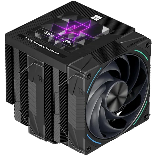 Miniatura 8 de Thermalright Phantom Spirit 120 Digital EVO Enfriador de aire para CPU, 7 tubos de calor, ventiladores PWM duales de 120 mm, cubierta superior