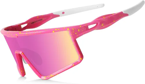 Xiyalai Gafas de sol para ciclismo para hombres y mujeres, lentes de sol deportivos con protección UV para correr, lentes de sol para béisbol,