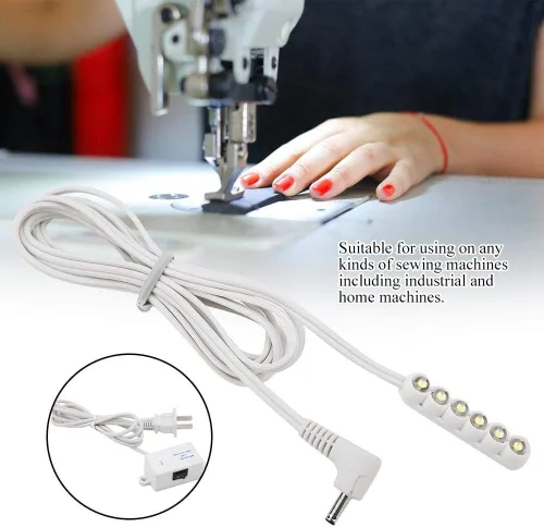 Miniatura 3 de Luz para máquina de coser, luz LED de costura blanca de 0.3 W, luz LED de costura de imán fuerte, luz de costura de aluminio para máquinas de coser