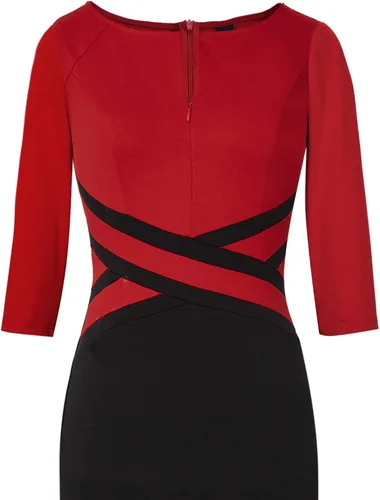 Miniatura 6 de VFSHOW - Vestido ajustado de estilo tubo y con zíper frontal para usar en el trabajo, la oficina, eventos de negocios o fiestas de cóctel