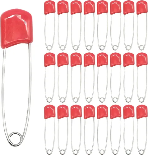Miniatura 9 de Paquete de 50 pasadores de pañales con cerradura, pasadores de plástico de seguridad reutilizables para proyectos de cuidado del bebé (negro)