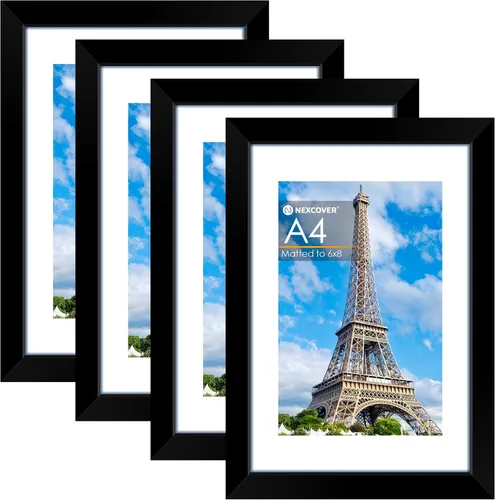 Miniatura 32 de NEXCOVER Portarretratos de 8.5 x 11 pulgadas, color negro, 10 unidades, marcos de fotos de 8.5 x 11 pulgadas con plexiglás HD inastillable, marcos