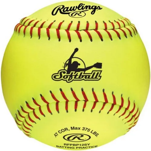 Miniatura 3 de Rawlings Pelotas de sóftbol para práctica de bateo Opciones de 11" y 12" Opciones de 6 y 12