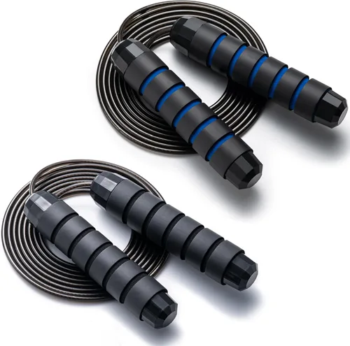 Miniatura 12 de BOOMIBOO Cuerda de Saltar, Cuerdas de Saltar Ajustables, Cuerda de Saltar Sin Enredos de Velocidad Rápida con Rodamientos de Bolas para Mujeres, Rojo