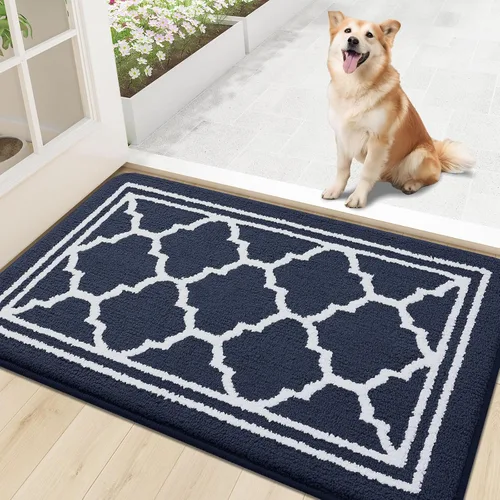 Miniatura 35 de Buganda Alfombra para Puerta Interior, Felpudo Resistente a la Suciedad y Absorbente, Antideslizante, Alfombras de Perfil Bajo para Entrada Marrón